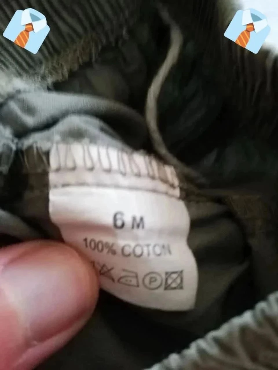 Grijze babyshort met zakken 6 maanden Goede staat comfortabel voor de zomer goedkoop – photo 3